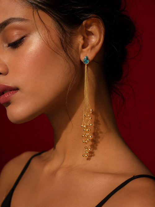 Zariya Tassel Kashmiri Earrings
