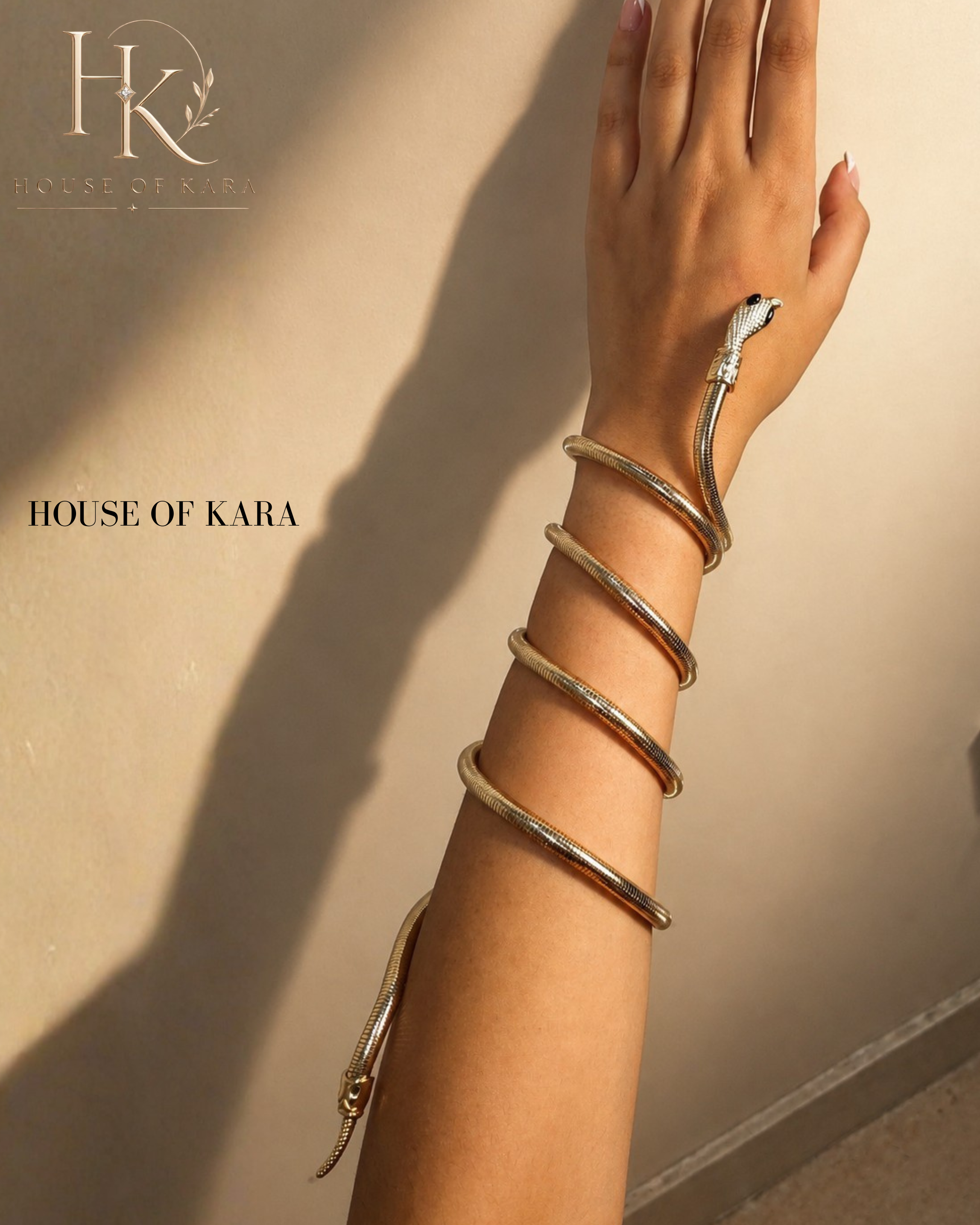 Flexible Snake Arm Cuff Bracelet for Women | House of Kara