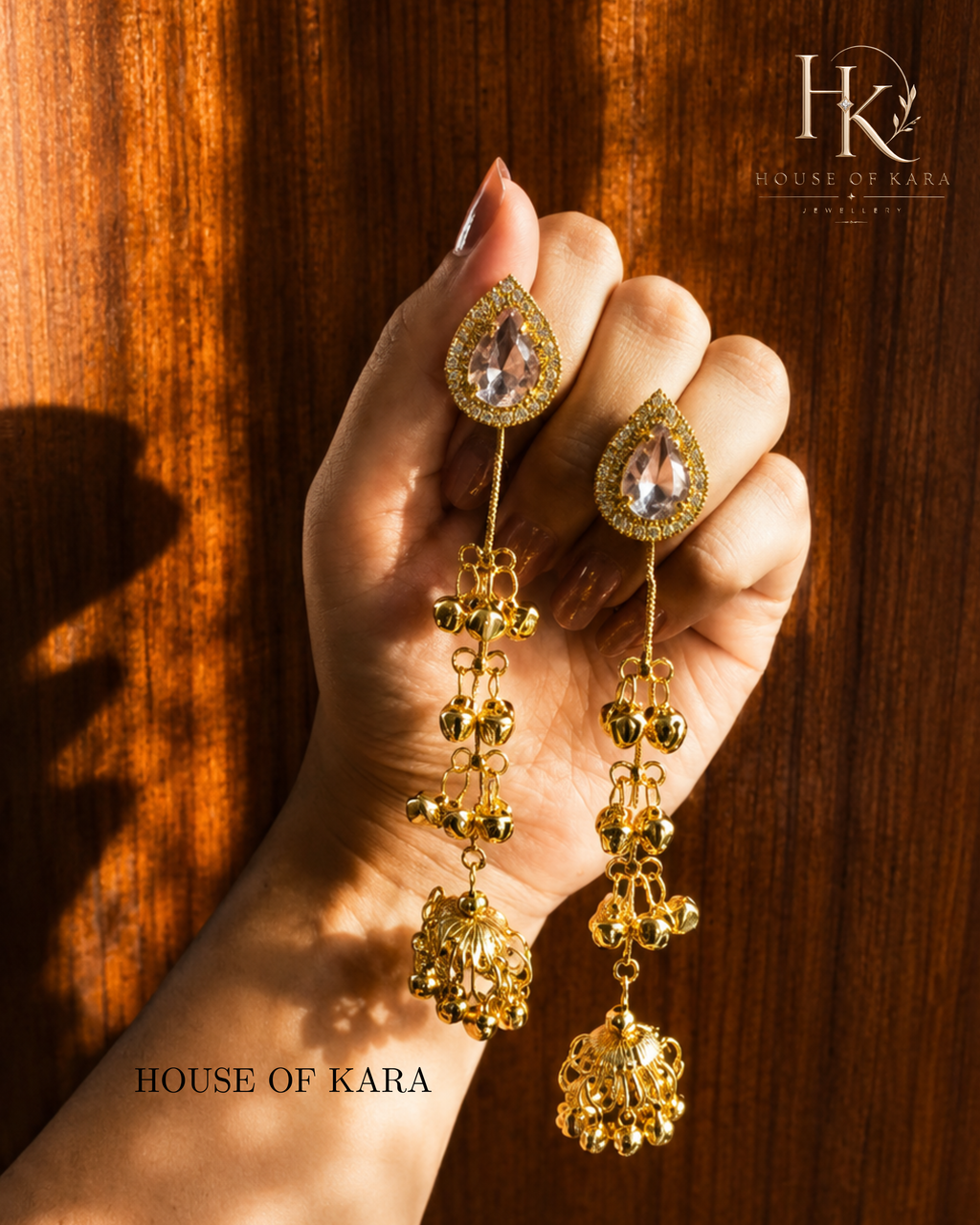 Mehr Kashmiri Jhumkas (Baby Pink)