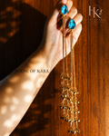 Zinat Kashmiri Jhumkas (Blue)