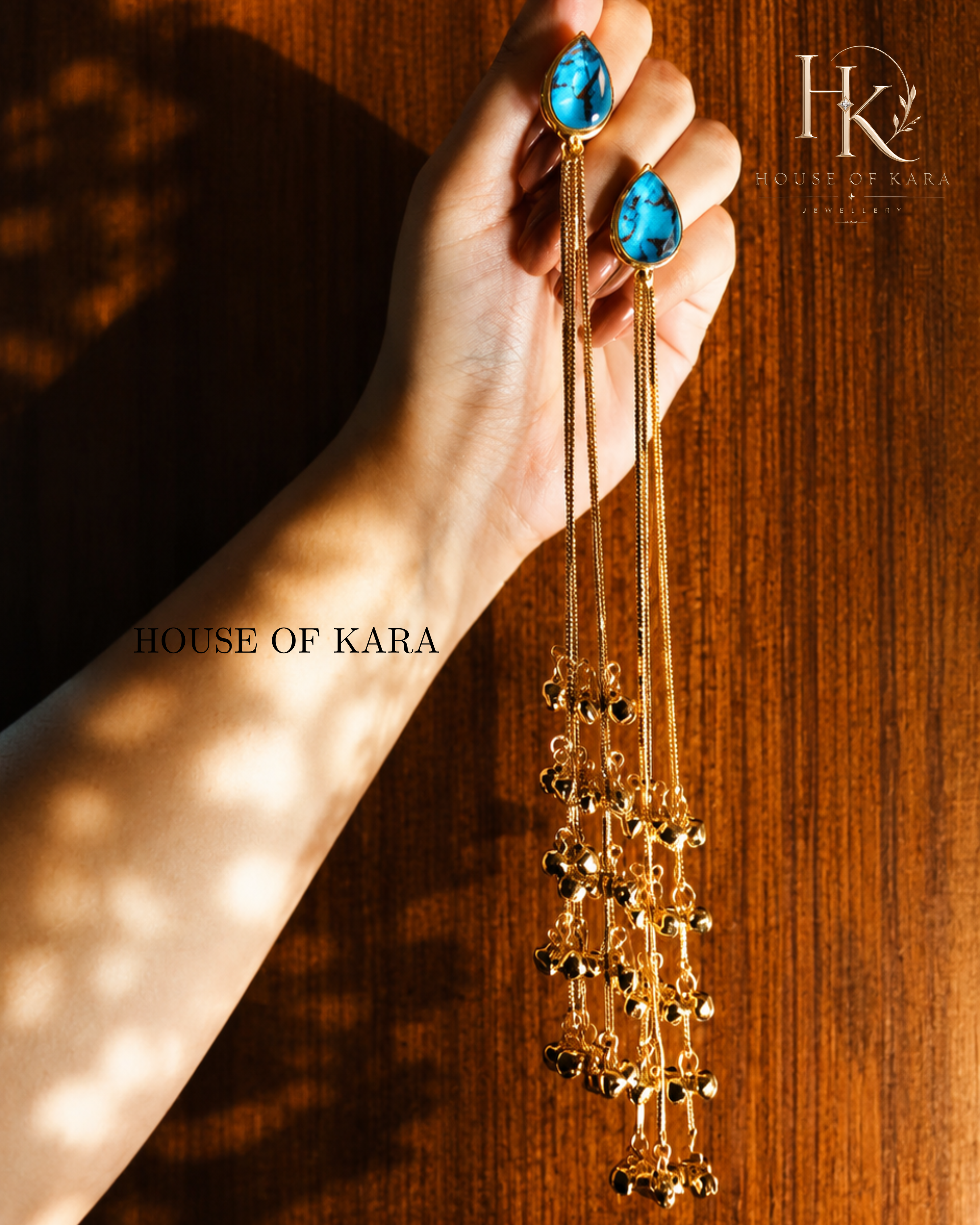 Zinat Kashmiri Jhumkas (Blue)