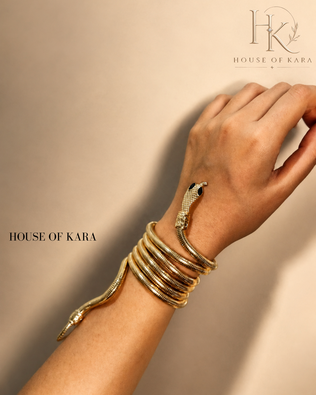 Flexible Snake Arm Cuff Bracelet for Women | House of Kara